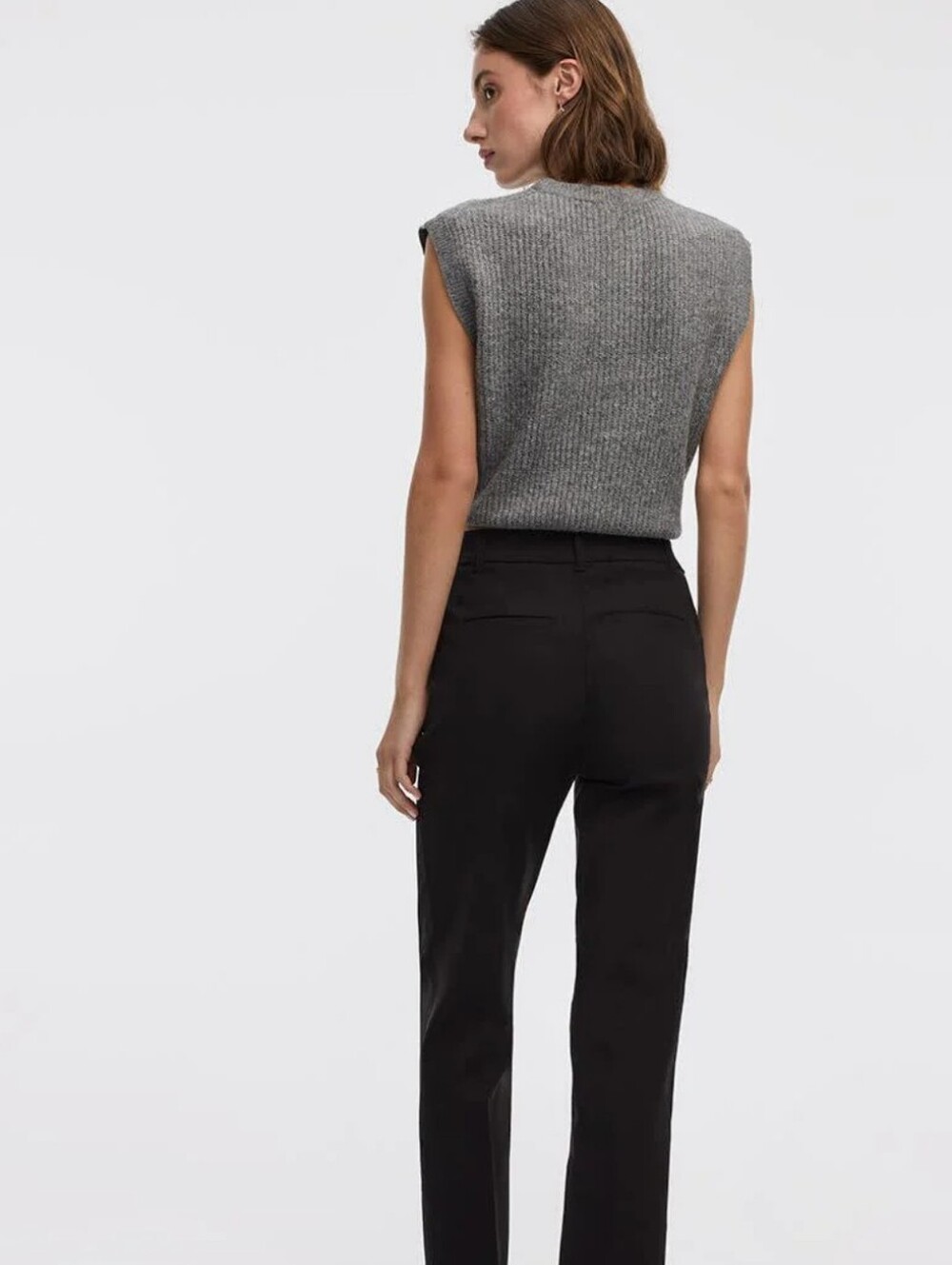 Reitmans Black Straight-Leg Dress Pants